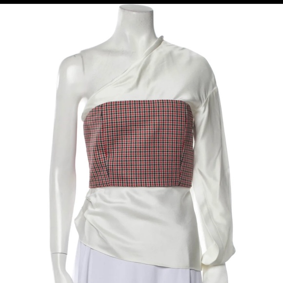 HELLESSY Paloma Houndstooth Print Blouse - Picture 1 of 3